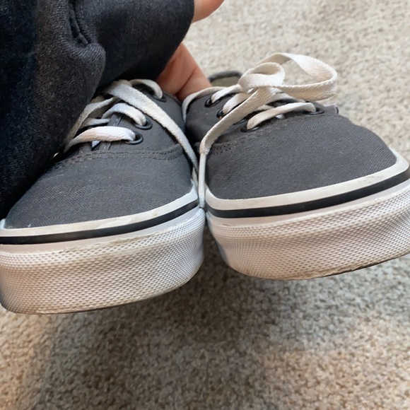 VANS Gray canvas lace up sneakers - Picture 4 of 5